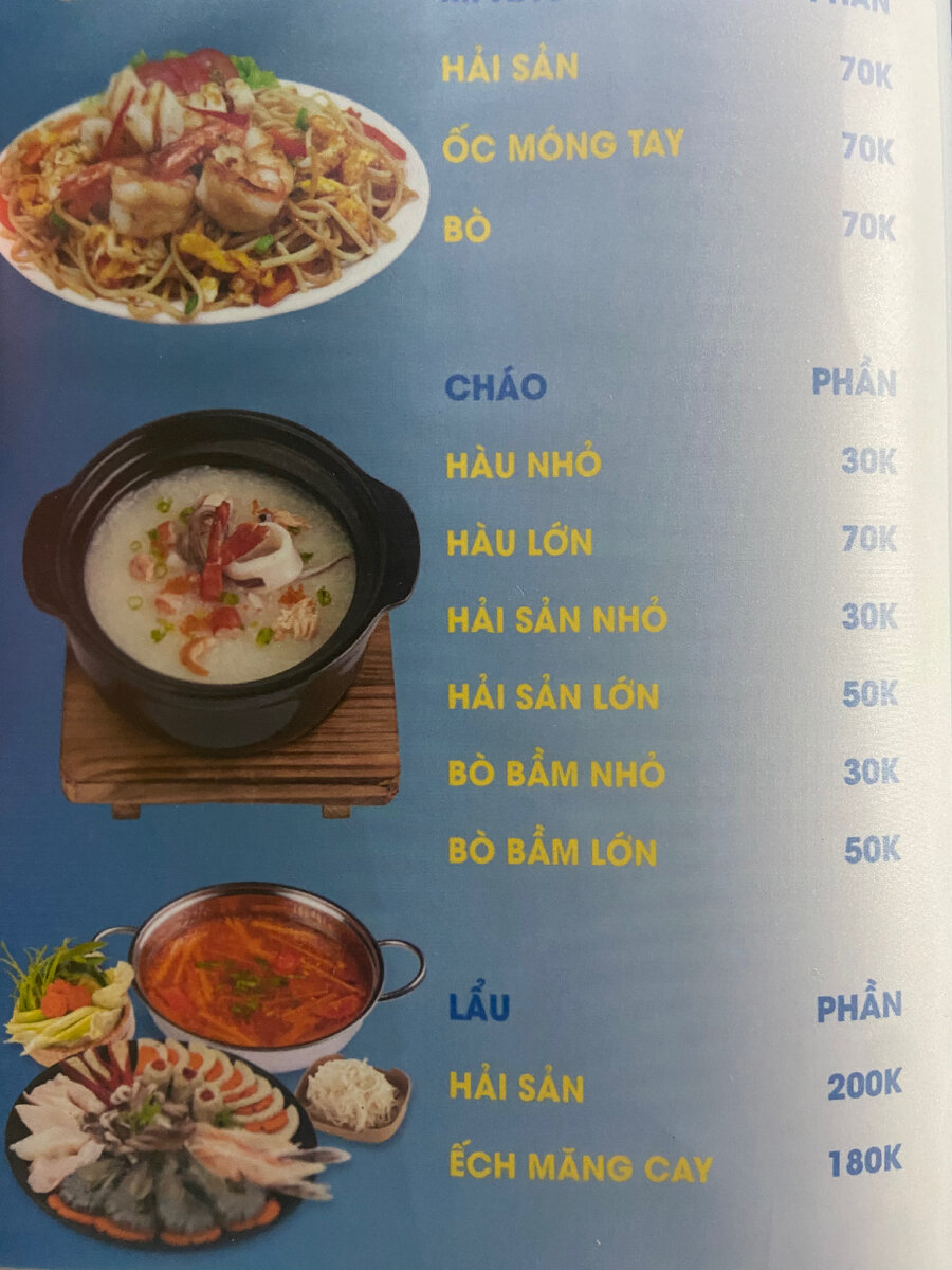 Прайс на еду. 