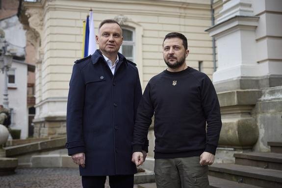    Глава Украины Владимир Зеленский и президент Польши Анджей Дуда, Presidential Office of Ukraine / globallookpress.com