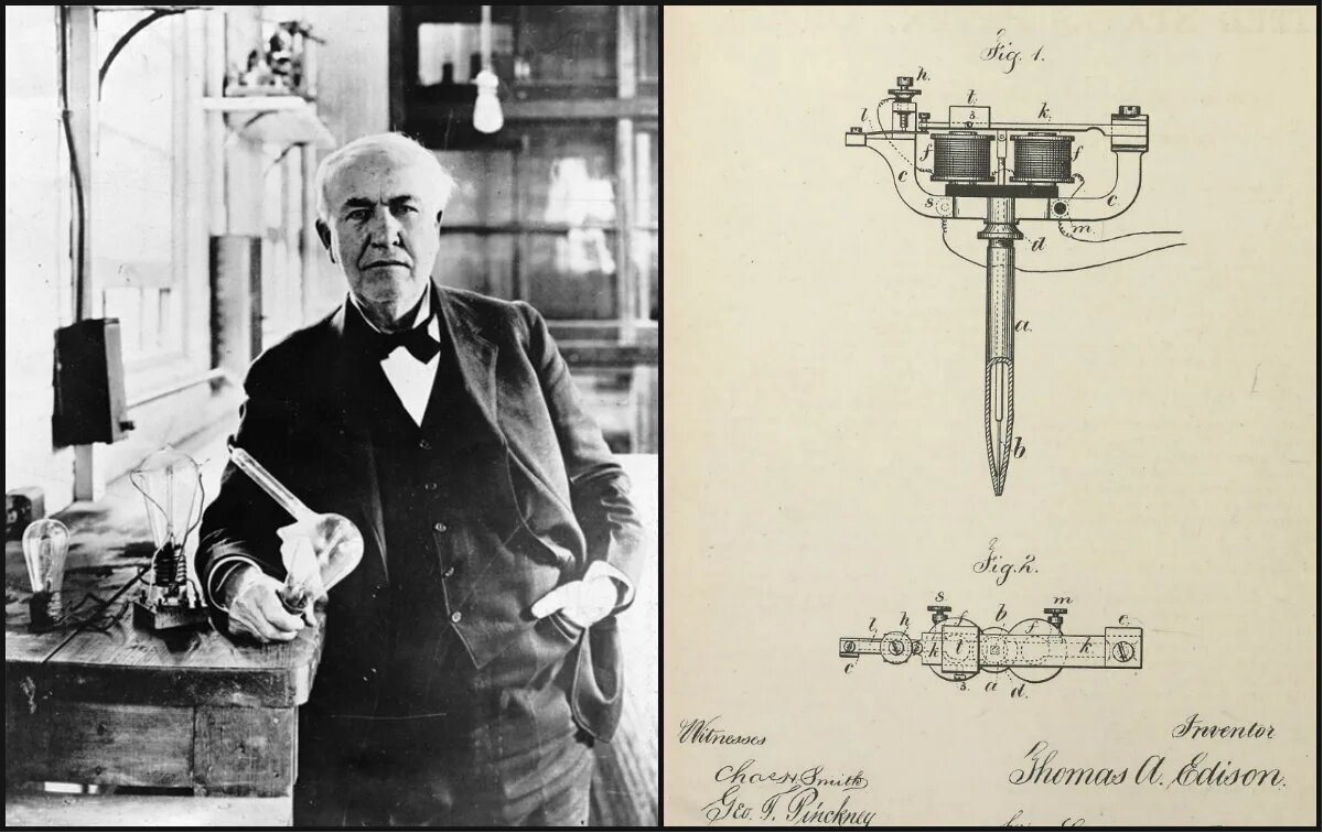 Томас Эдисон и электро-ручка 