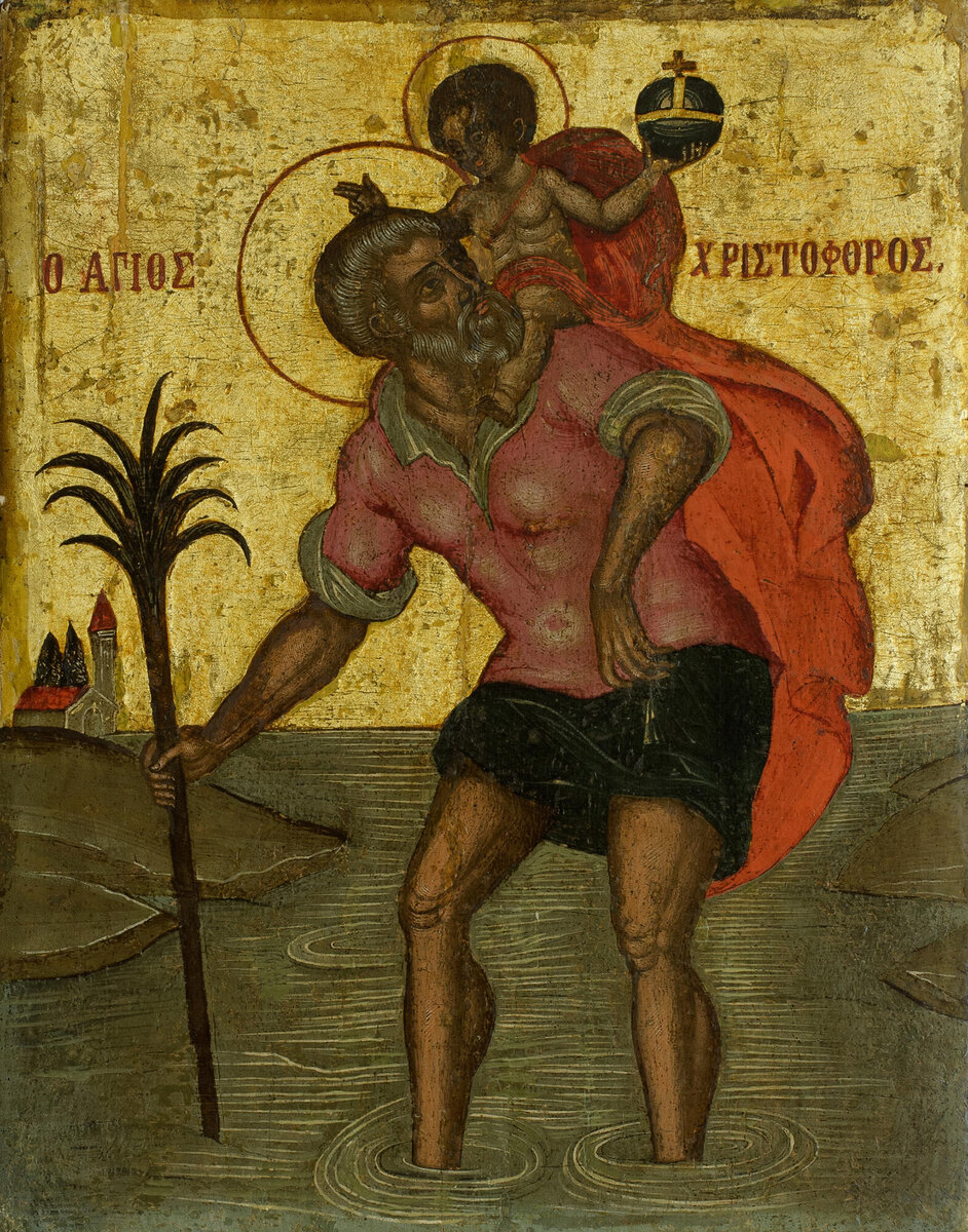 Икона святого Христофора с собачьей головой — святой, которого никогда не было