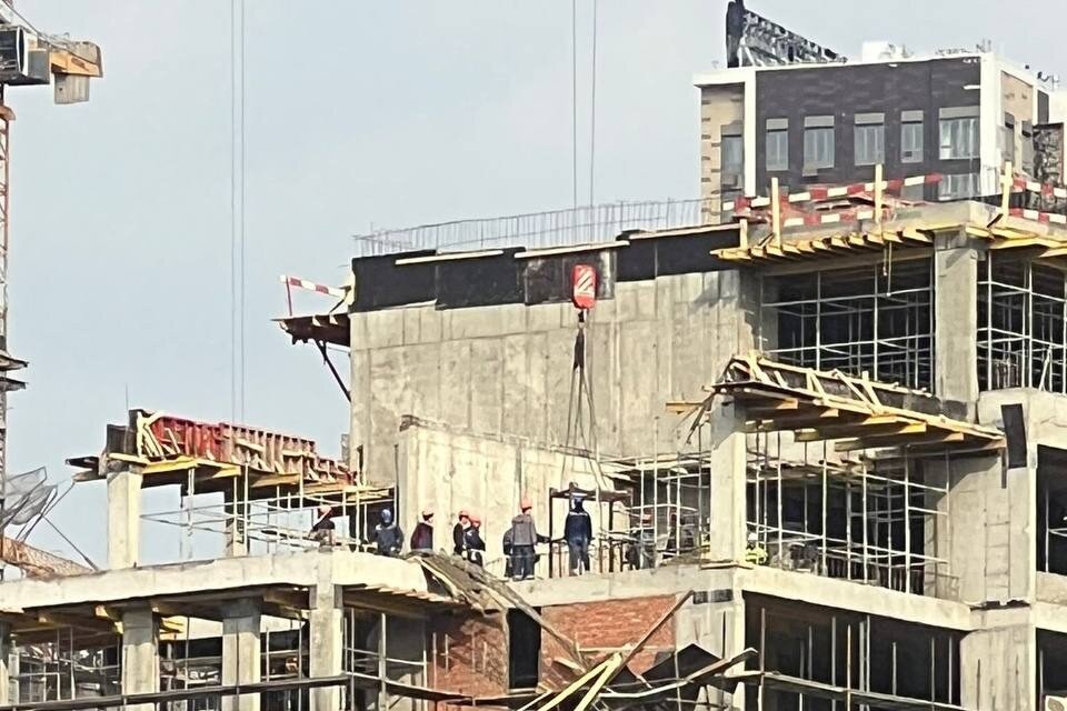    На стройке на ул. Сергея Бондарчука произошло обрушения лесов  прокуратура Москвы