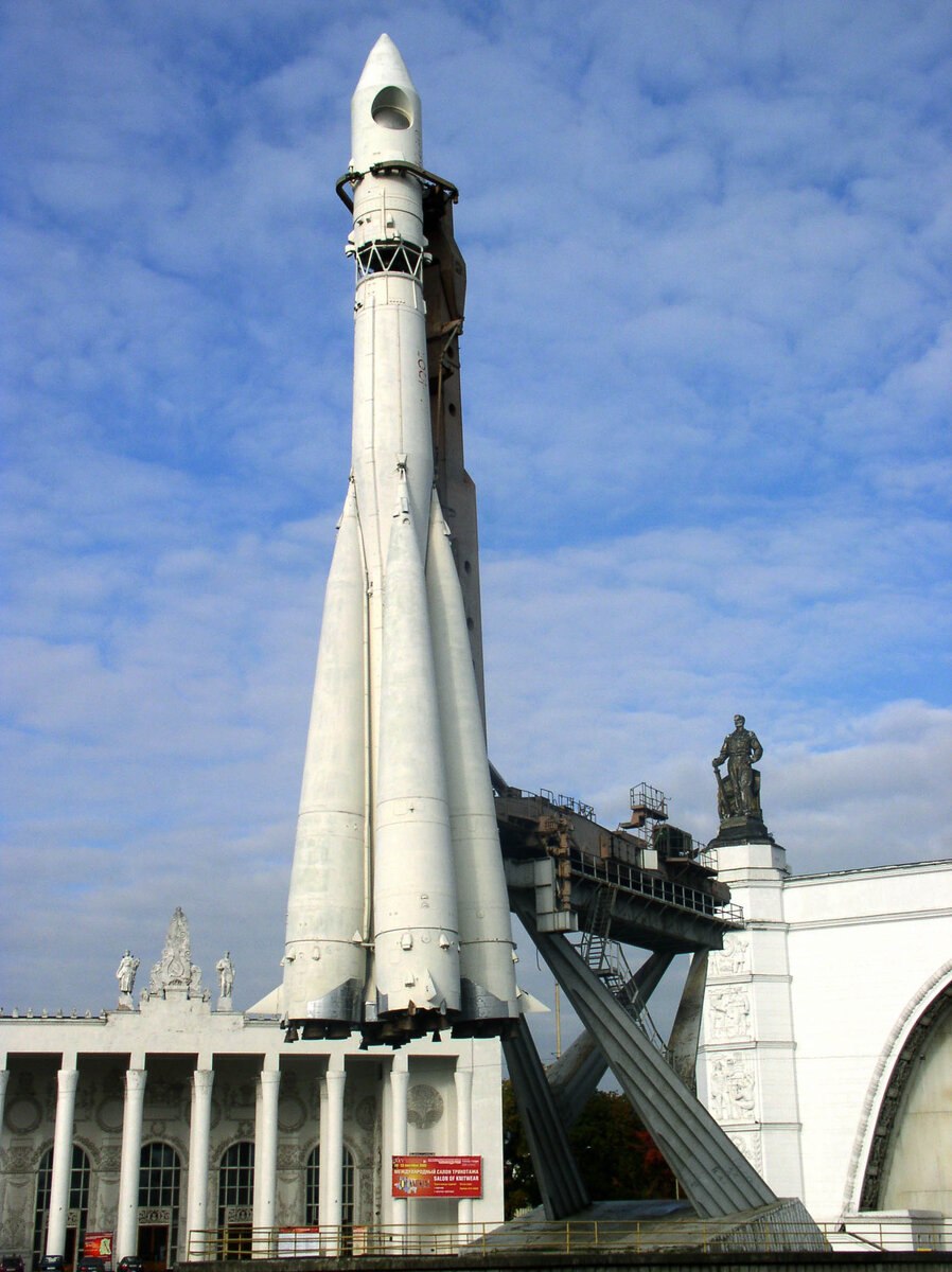Макет ракеты-носителя "Восток" в 2005 году. Фото отсюда: https://ru.wikipedia.org