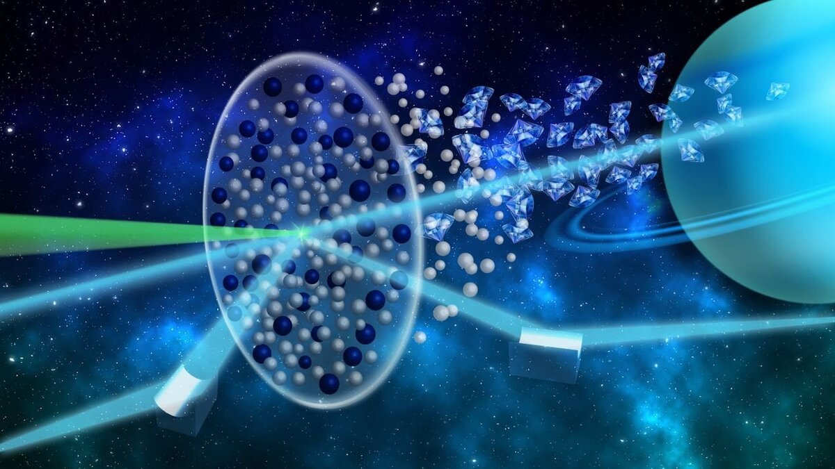 Планета дождя. Алмазный дождь на Нептуне. Алмазный дождь на Уране. Алмазы на Нептуне. Дождь из алмазов на Нептуне.