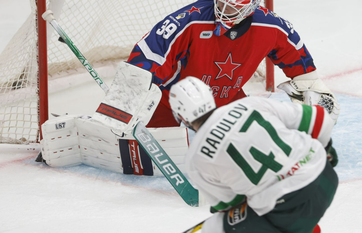 Александр Радулов - главный аргумент "Ак Барса" в финальной серии против ЦСКА. Фото: КХЛ