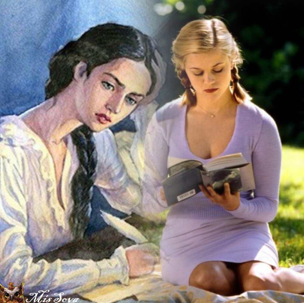 Татьяна Ларина и президентша де Турвель. Разные авторы, разные эпохи, одна мораль. Коллаж автора