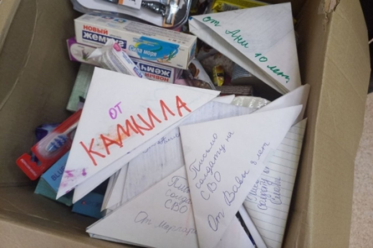    Дети из сёл Камчатки собрали письма и подарки бойцам на СВО