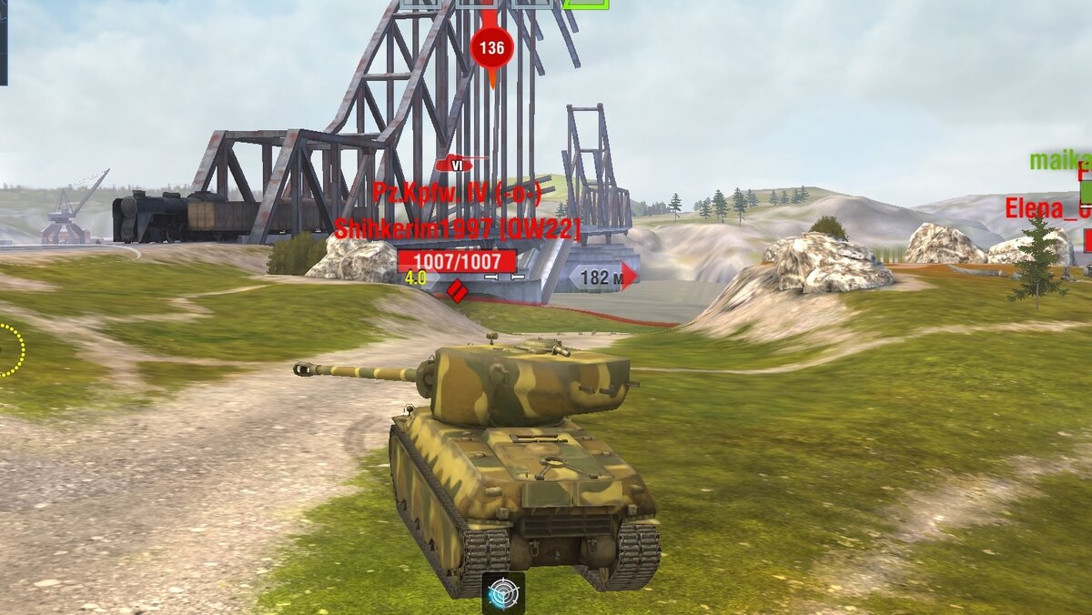 Стоит чуть отвернуть башню и вуаля, нас пробивают 6 уровни.