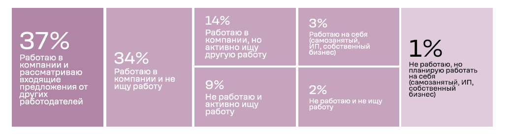 Текущий статус профессионалов.