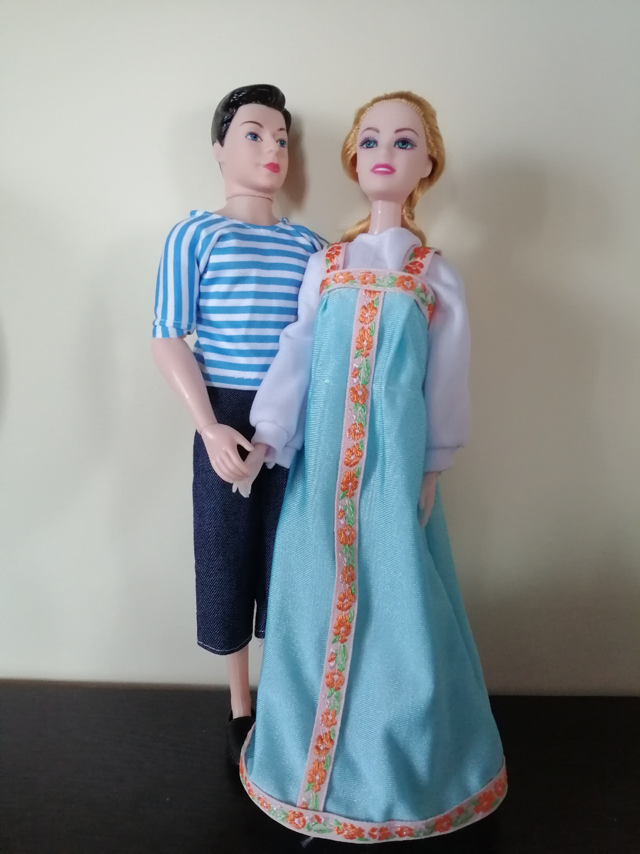 Куклы для проекта. Фото автора.