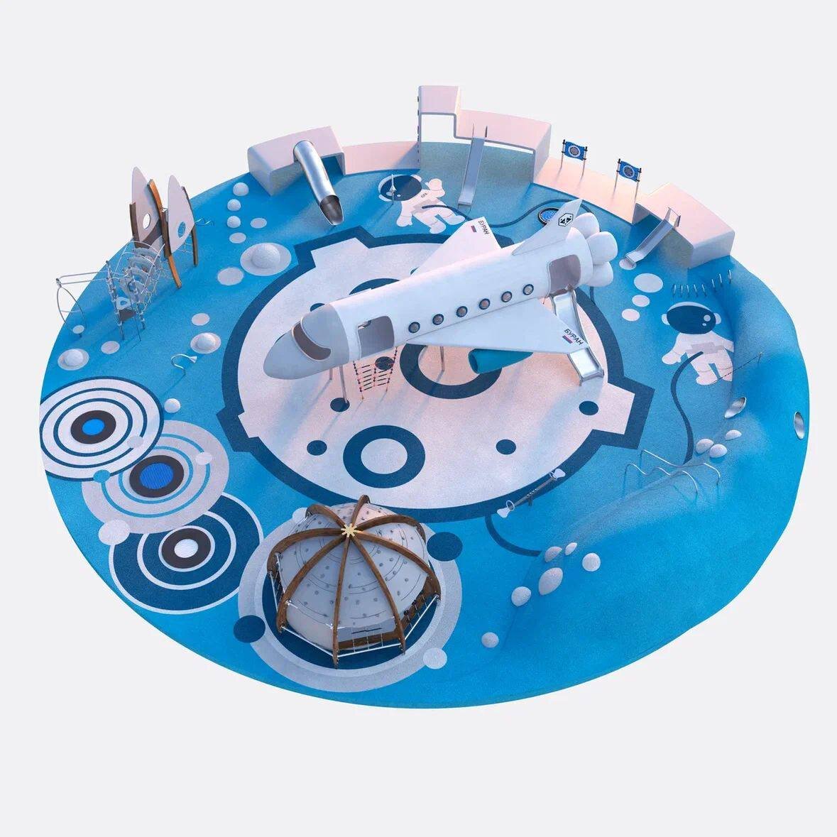 3d-визуализация проекта детской площадки Шелби