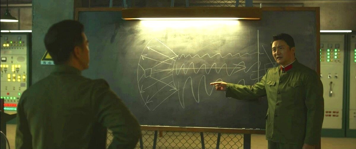 - Что-то не так? А, вы про это! Не обращайте внимания. Это я вчера пытался спьяну "Девятый вал" Айвазовского перерисовать.  