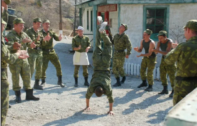 кадры,не вошедшие в фильм "Тихая застава"