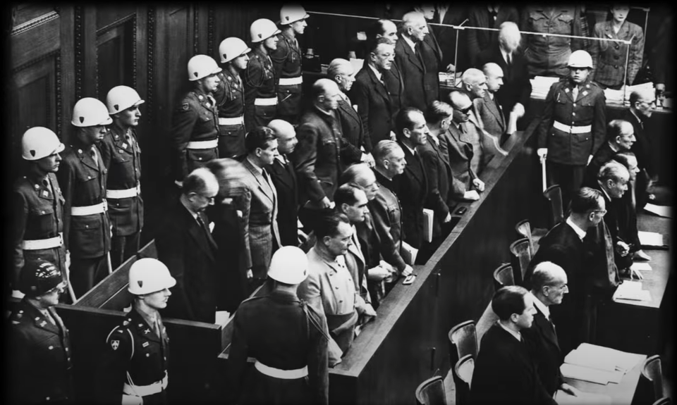 Суд над фашистами в Нюрнберге в 1947 г.