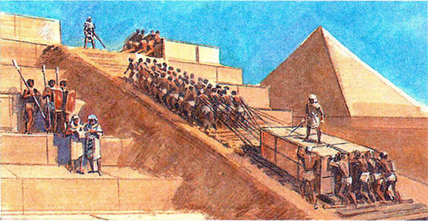 Строительство пирамиды Хеопса из газобетона
