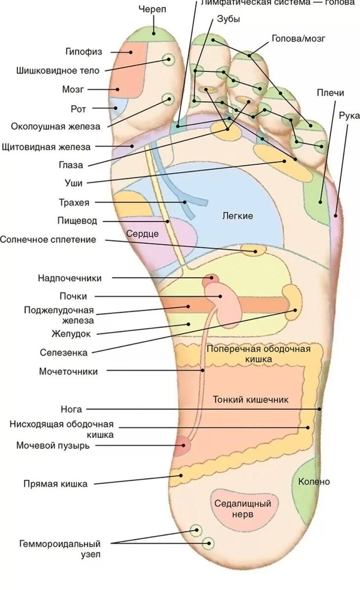 Точки на пятках