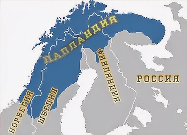Лапландия на карте/ © commons.wikimedia.org