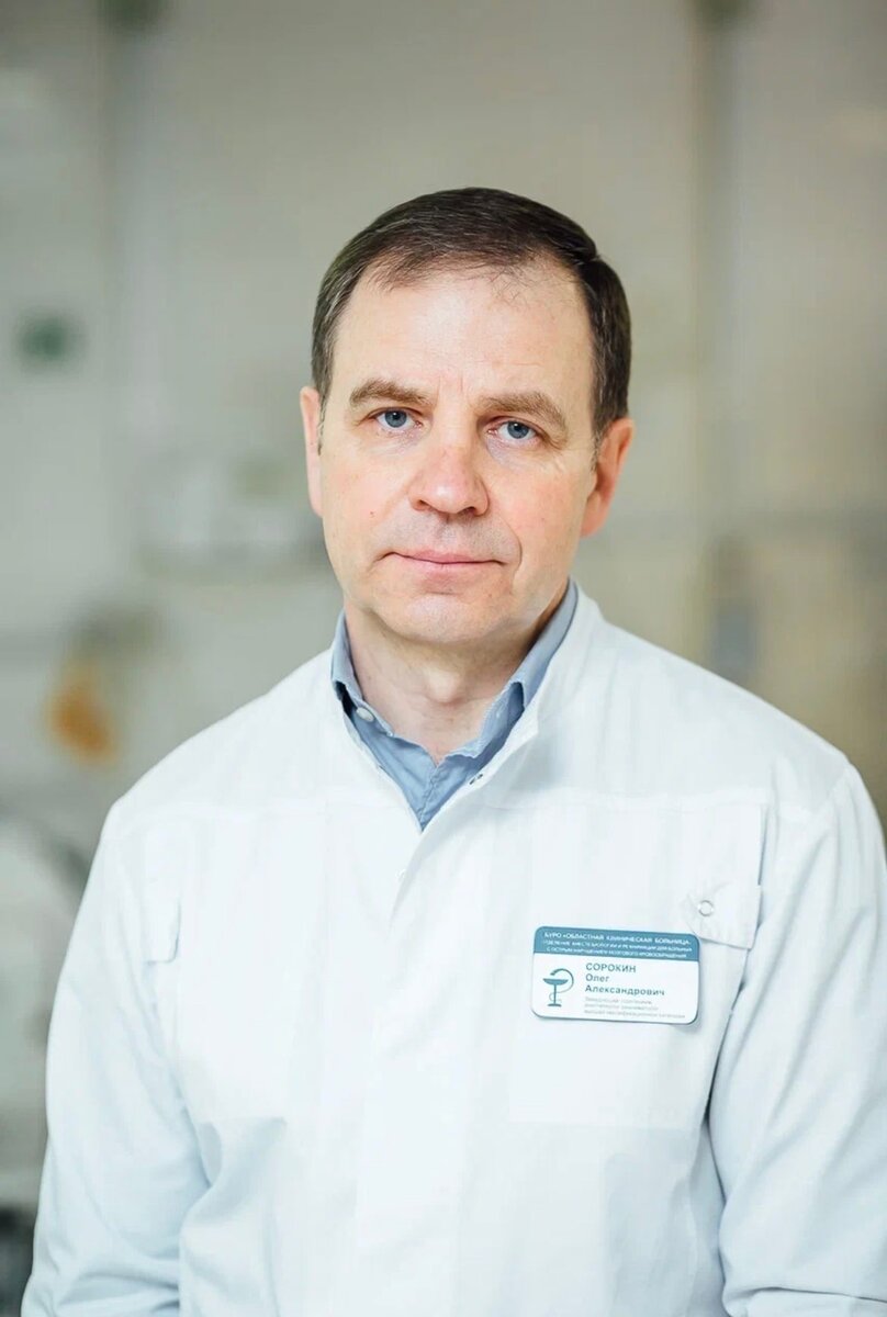 Олег СОРОКИН, заведующий отделением реанимации и интенсивной терапии для больных с острым нарушением мозгового кровообращения (ОНМК) Рязанской областной клинической больницы.