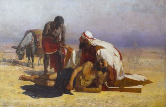 Василий Суриков "Милосердный самаритянин" Скриншот автора из открытых источников