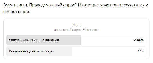 Результат опроса, проведенного на канале "ПЛАНОБЗОР"