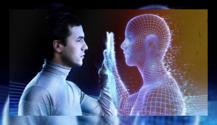 ИИ интеллект помощник человека, в будущем. 