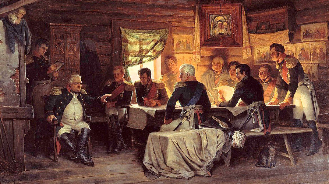 А.Д. Кившенко «Военный совет в Филях», 1880