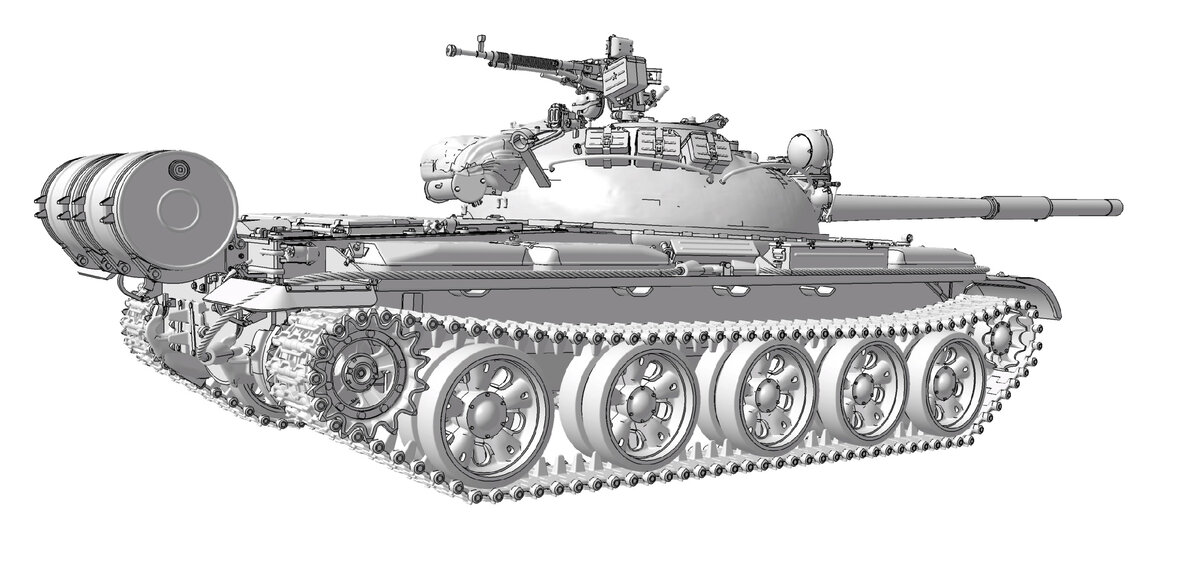 Т-62 образца 1974-1975 года в 1/35 масштабе от "Звезды" - все что ...