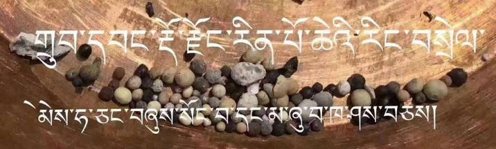 Часть рингселов, оставшихся после кремации Доржонга Ринпоче.
