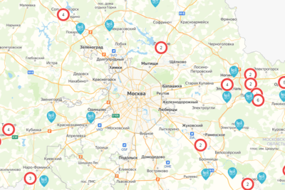    Интерактивная инвестиционная карта Подмосковья ©Скриншот