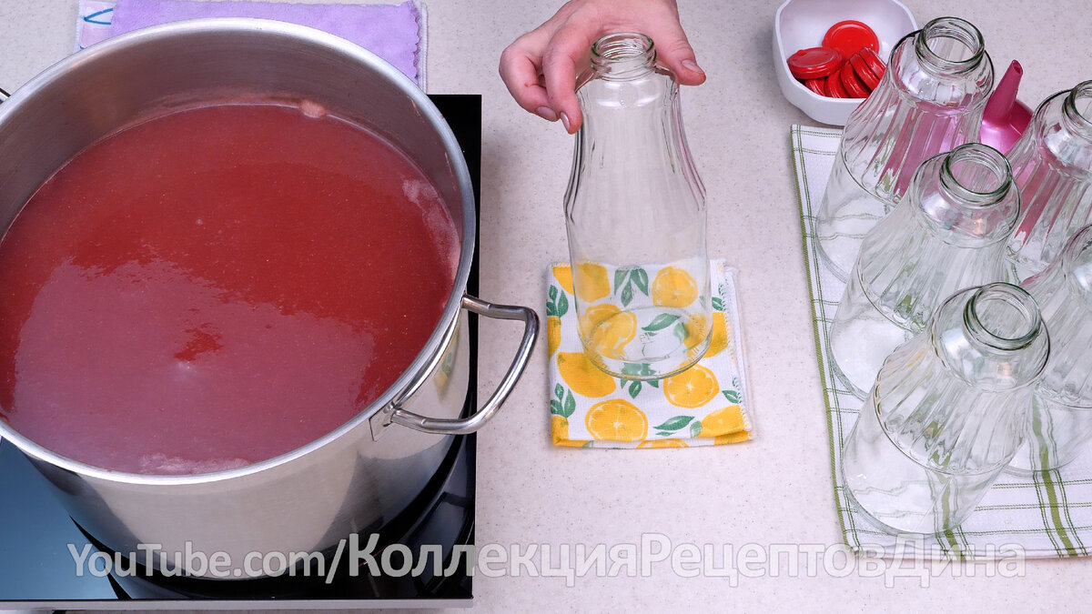 🍓🥤Клубника в самом соку! Натуральный Клубничный Нектар с мякотью на зиму!  | Дина, Коллекция Рецептов | Дзен