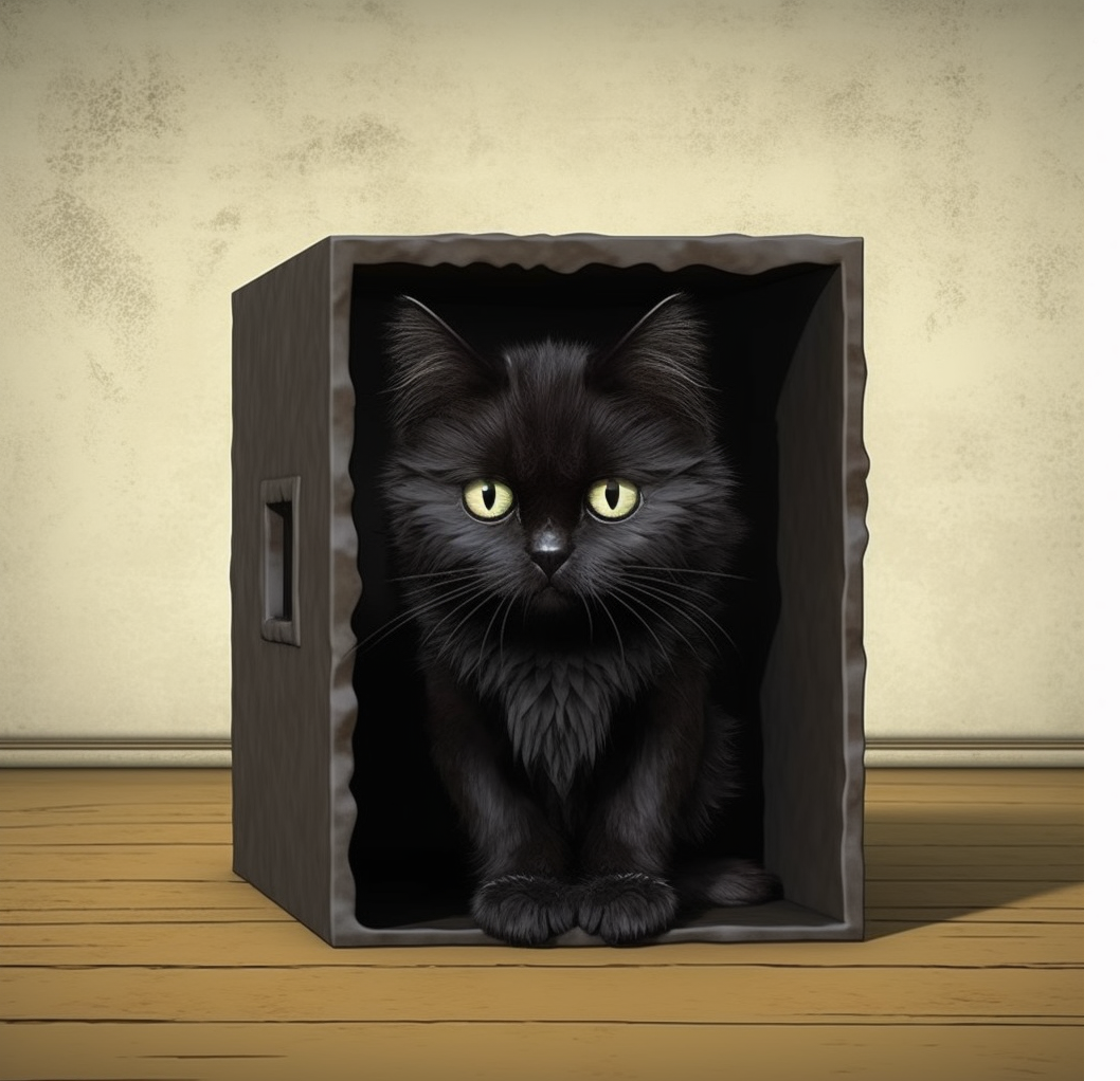 Черный ящик, черный кот... Пусть с оценкой повезёт...