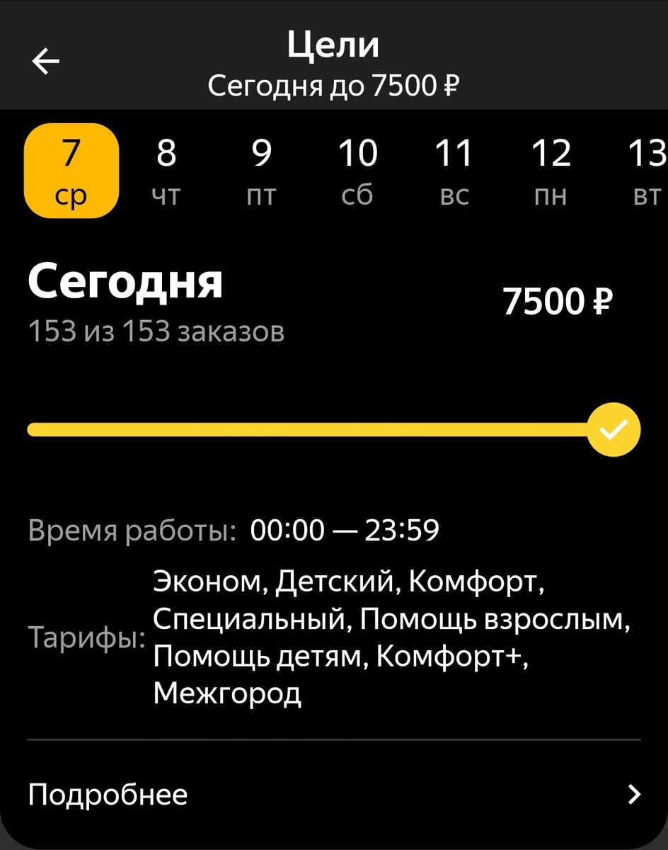 Это цель от сервиса, которая стала дополнением к заработку.
