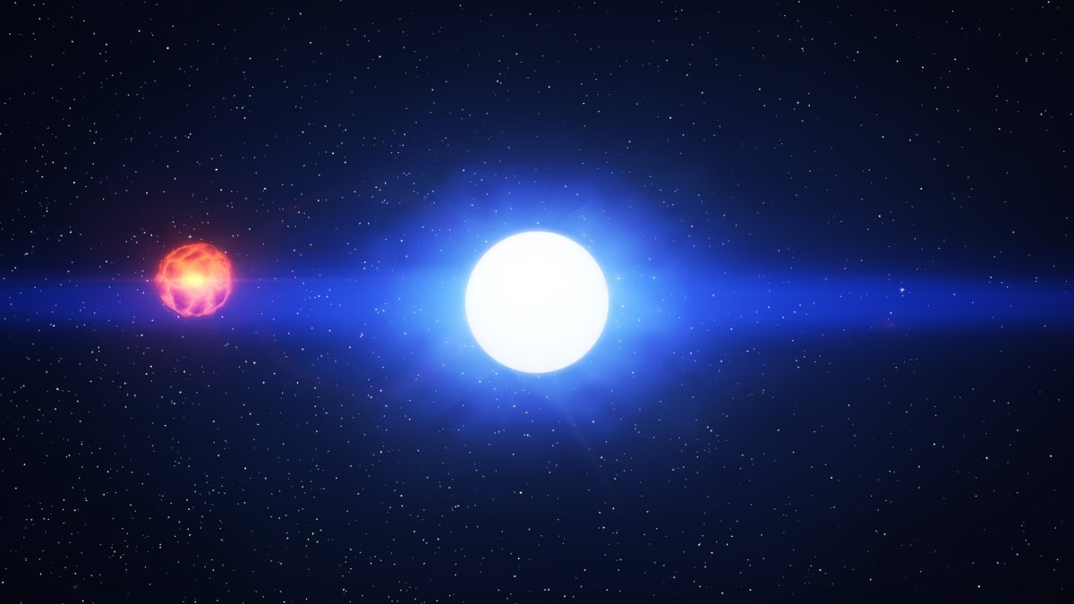 Яркая красная звезда Бетельгейзе в созвездии Ориона демонстрирует странное поведение.-6