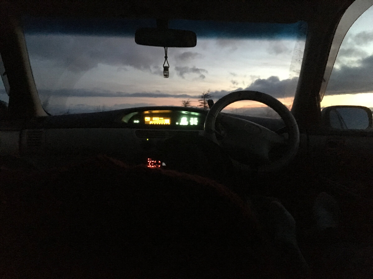 Красивый вид из машинки