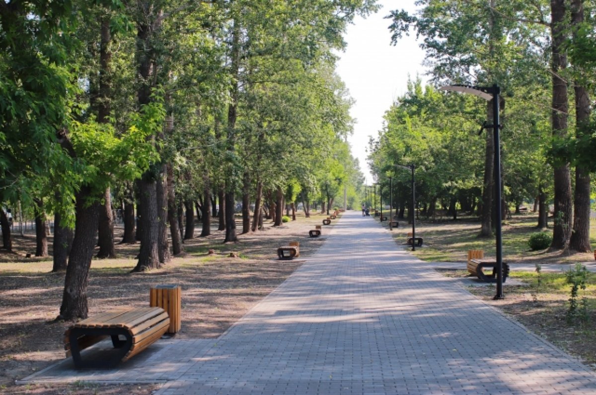    Сквер Нагорный в Бийске появился благодаря проекту «Формирование комфортной городской среды».