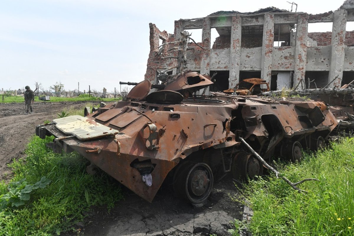    Уничтоженная военная техника ВСУ.
