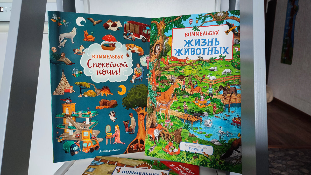 большие яркие красивые книги, которые хочется быстро открыть и долго рассматривать