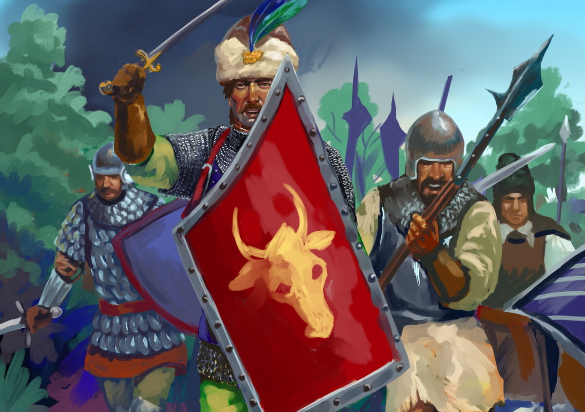 Молдавские воины 15 века / © Сергей Нинику / https://www.artstation.com/nikuloki