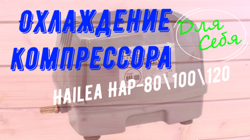 Охлаждение воздушного Компрессора Hailea HAP- 80\100\120 Улучшение охлаждения в септике