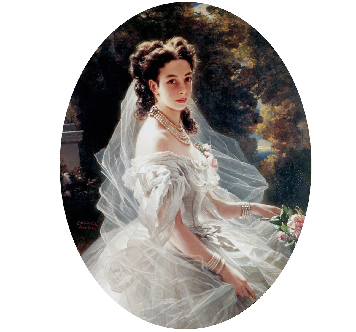 Портрет княгини Паулины Меттерних, Франц Ксавье Винтерхальтер, 1860. (с) Из частной коллекции