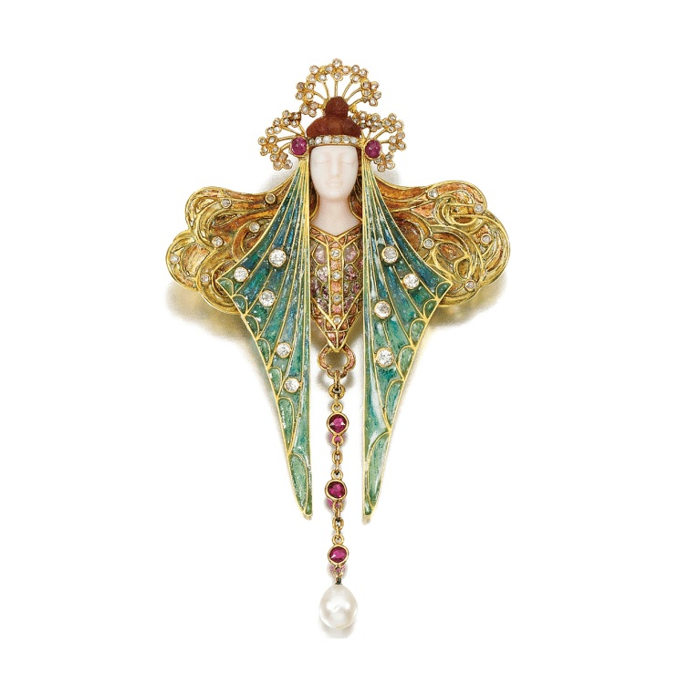 Брошь от Жоржа Фуке, 1900-е. (с) sothebys.com
