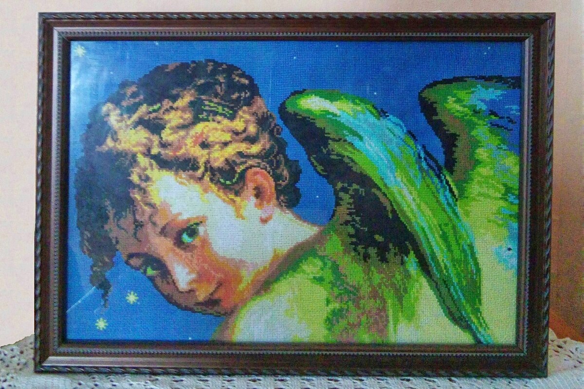 Ангел, Nova Sloboda (рисунок на канве, вышивала самоподбором)