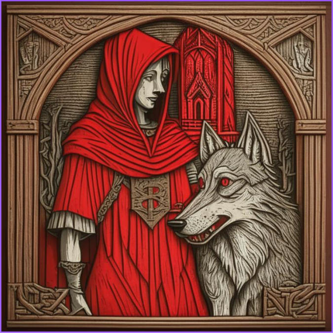 Красная Шапочка в представлении нейросети