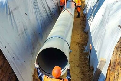    Реконструкция водоотводящей магистрали Егорьевск-Воскресенск © Пресс-служба Министерства жилищно-коммунального хозяйства Московской области