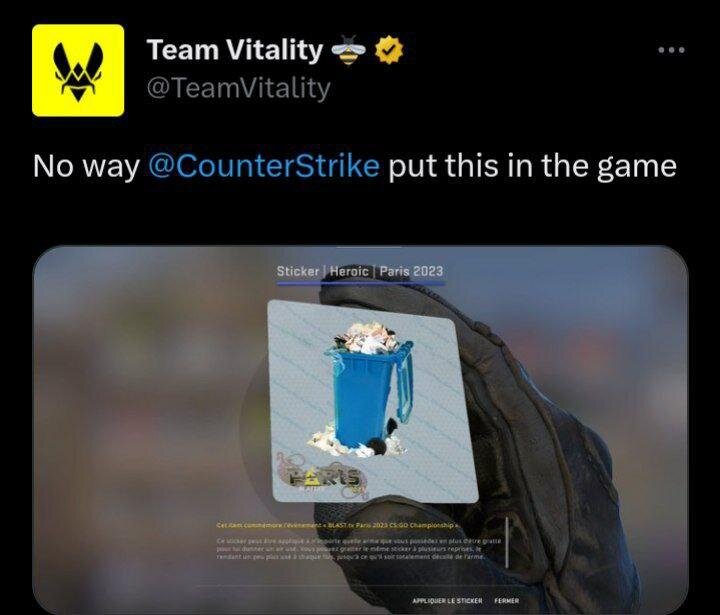     Пост Team Vitality