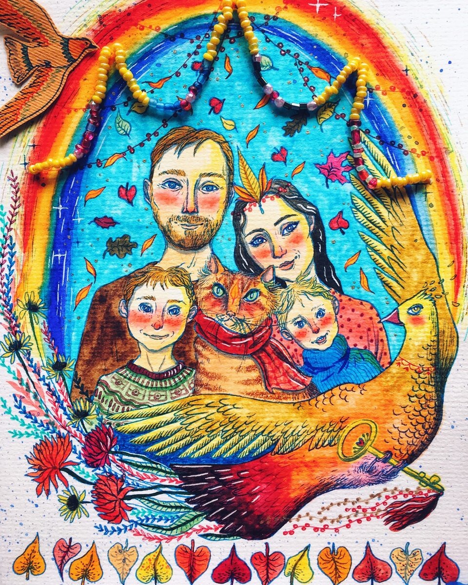 Из авторской открытки Лизы Жежер