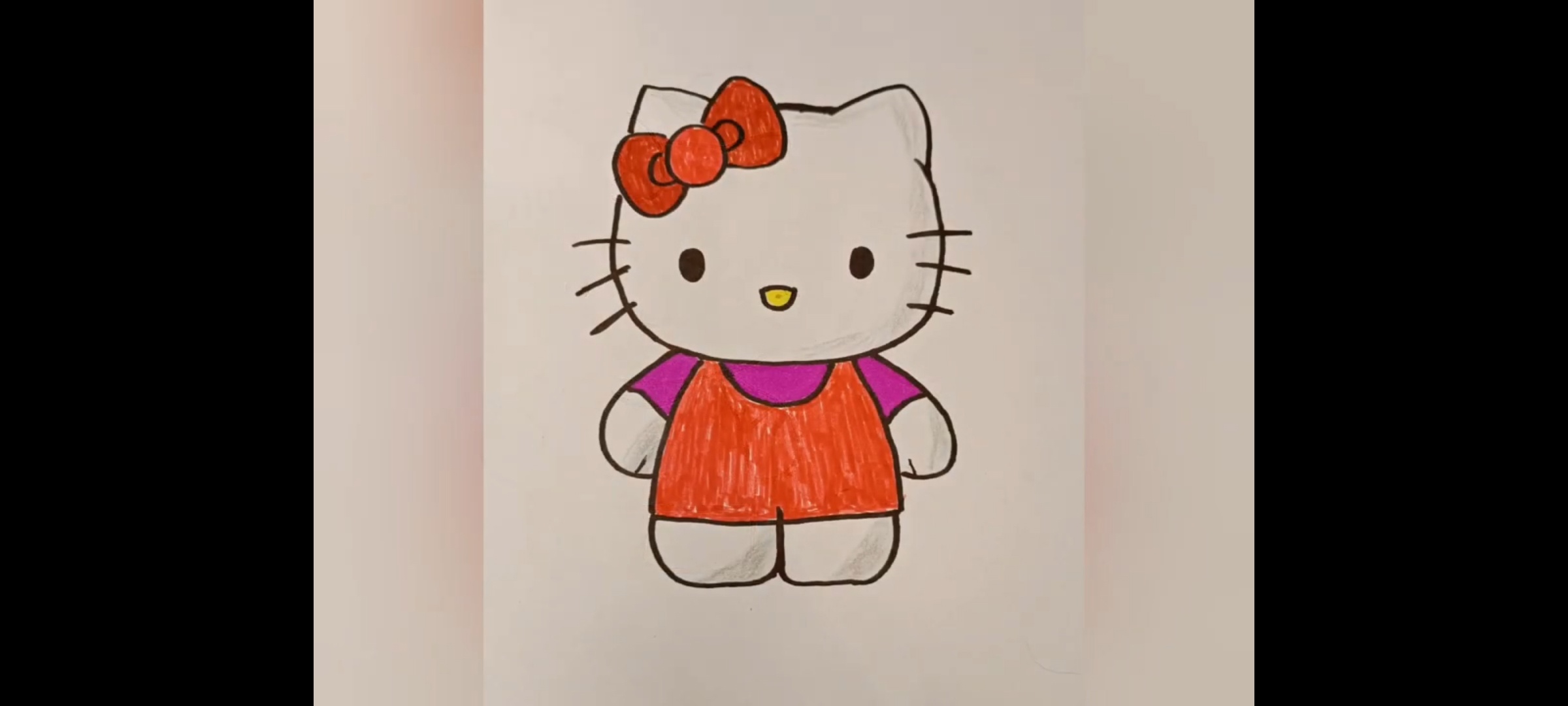 Как нарисовать Hello Kitty | Простой АРТ | Дзен