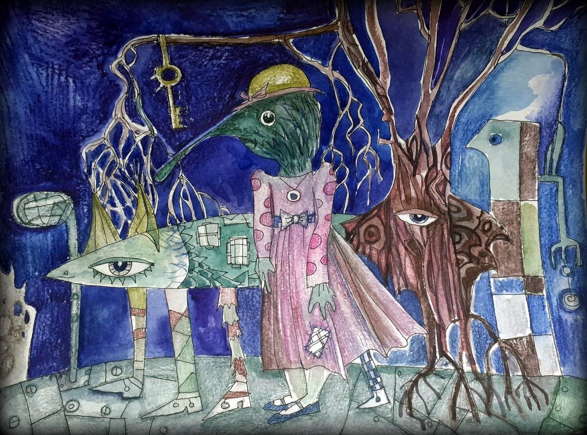 Дендроморф и его друзья убегают в страну ветров на подводной лодке