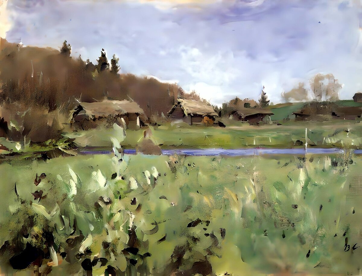 Серов В.А., «Сараи», 1901