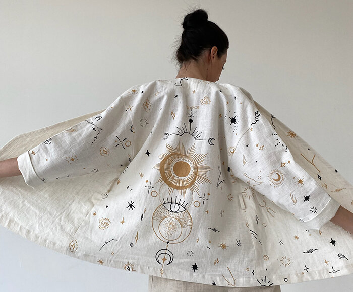 Кимоно с волшебным принтом из коллекции MANTRA