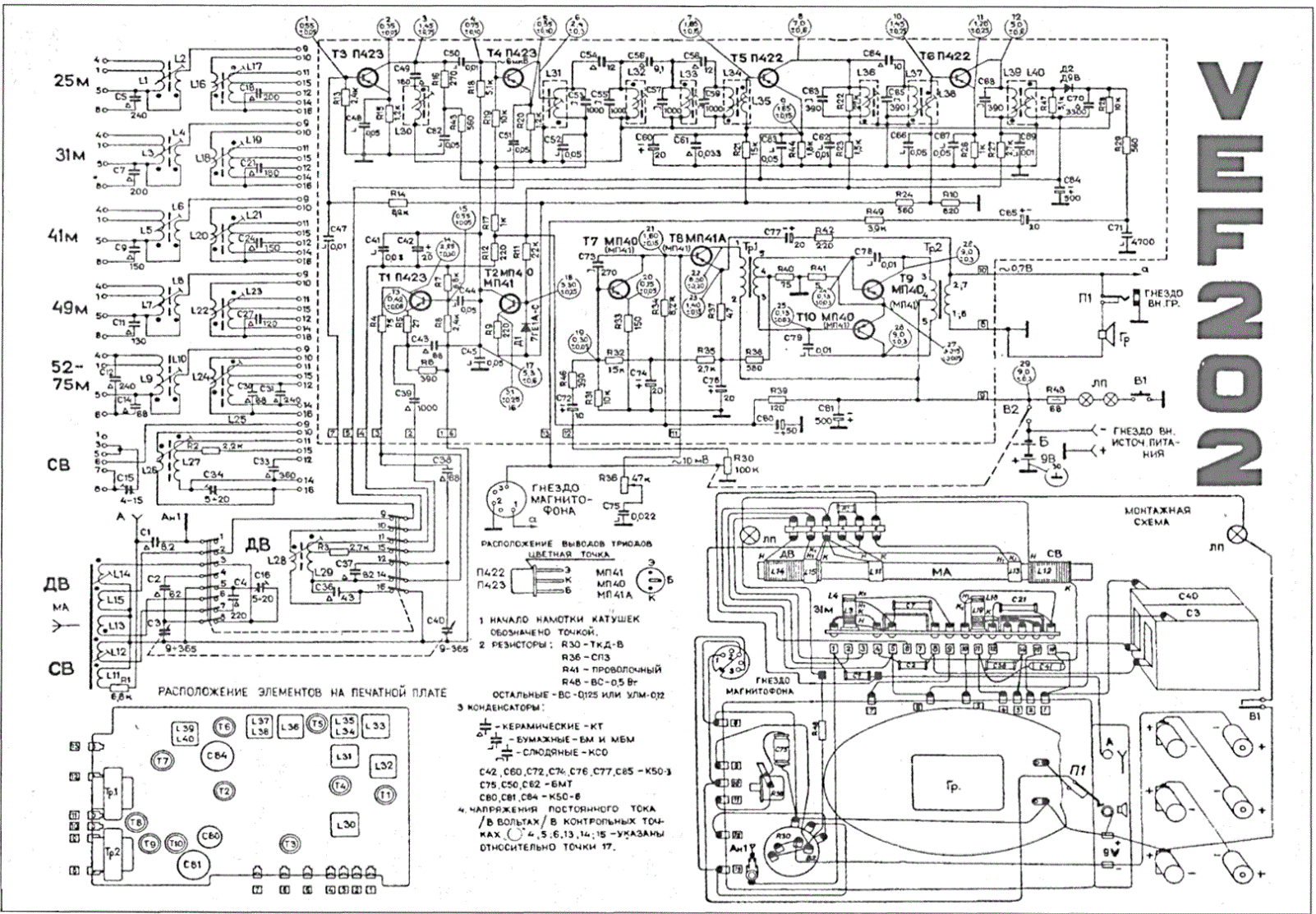 Принципиальная схема вэф 202